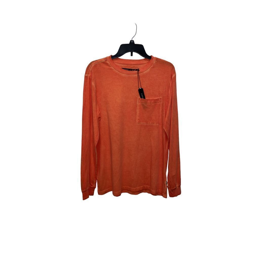 Edgar and Ash Orange Men’s Long Sleeve W/Front Pocket Size Medium NWT